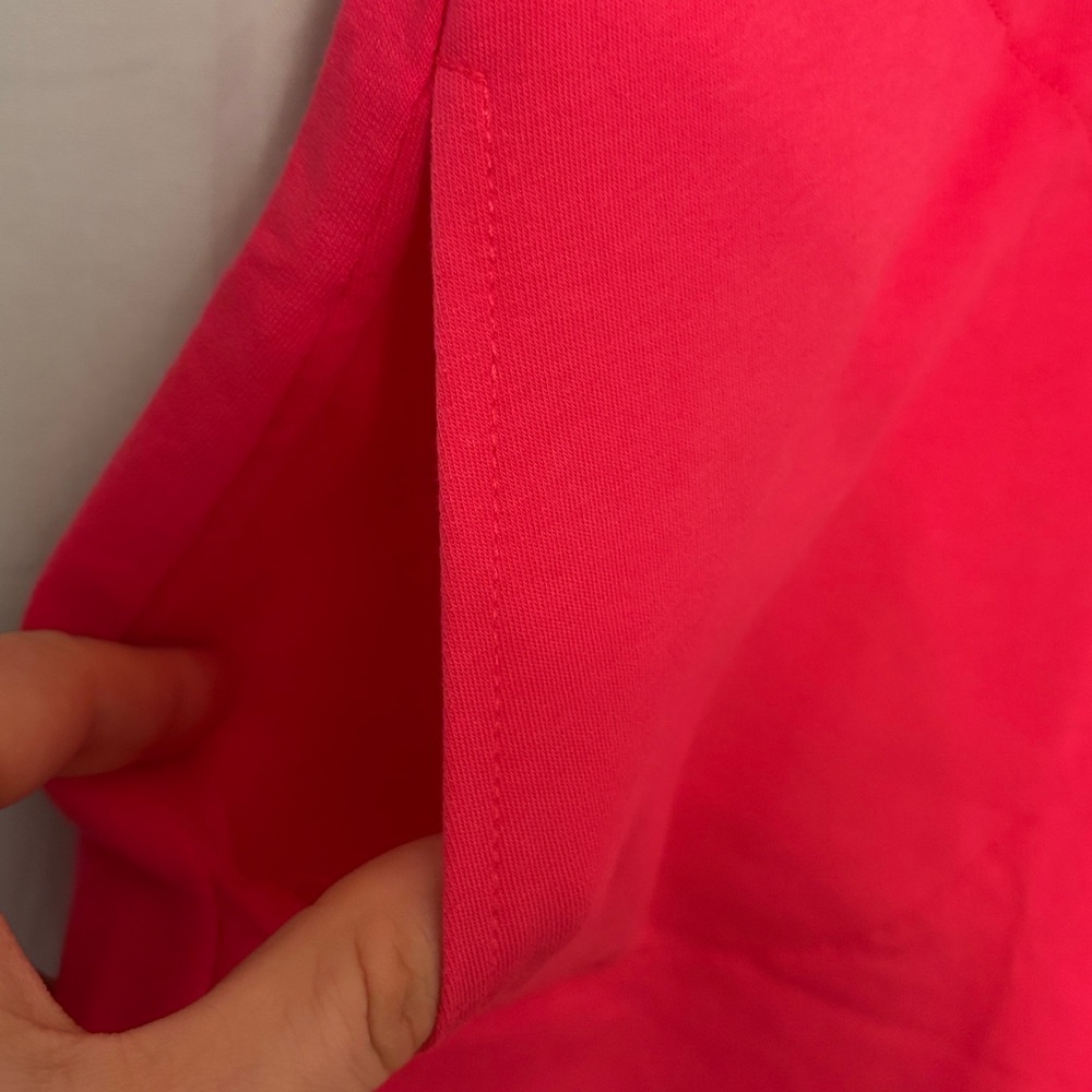D&co Reach Vibrant Pink Short Sleeve resortwear pool beach swim cover‎ up, LP - Picture 3 of 8